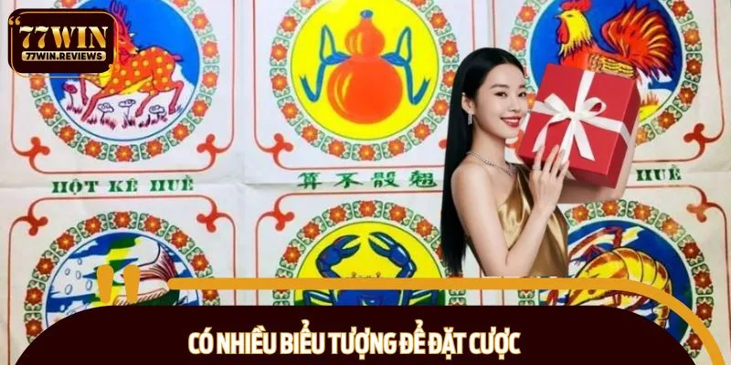 Có nhiều biểu tượng để đặt cược