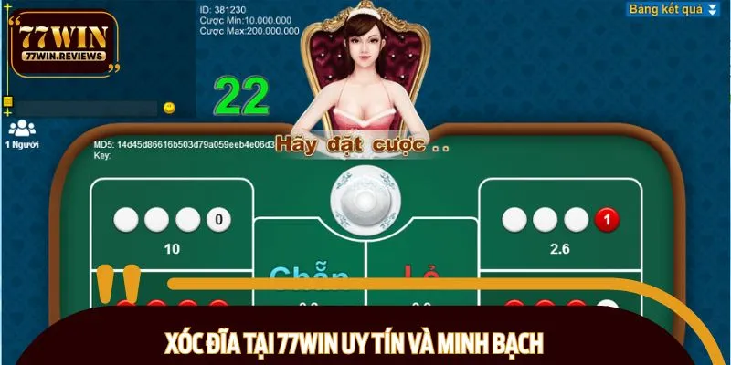 Xóc đĩa tại 77WIN uy tín và minh bạch